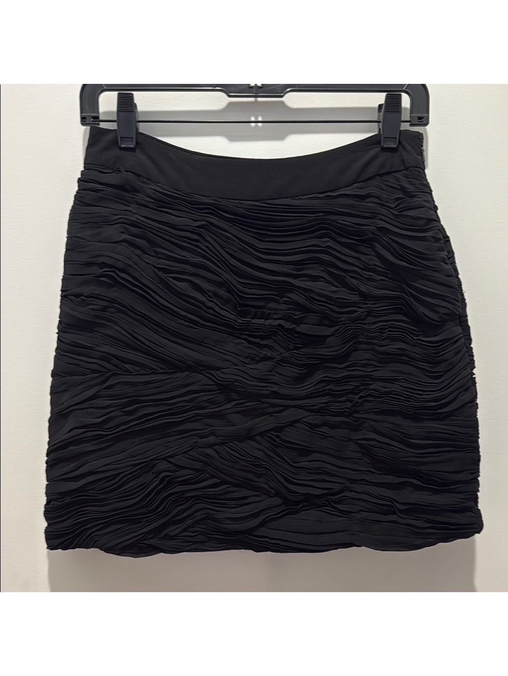 Yumi Kim Black Mini Skirt Ruched Cocktail